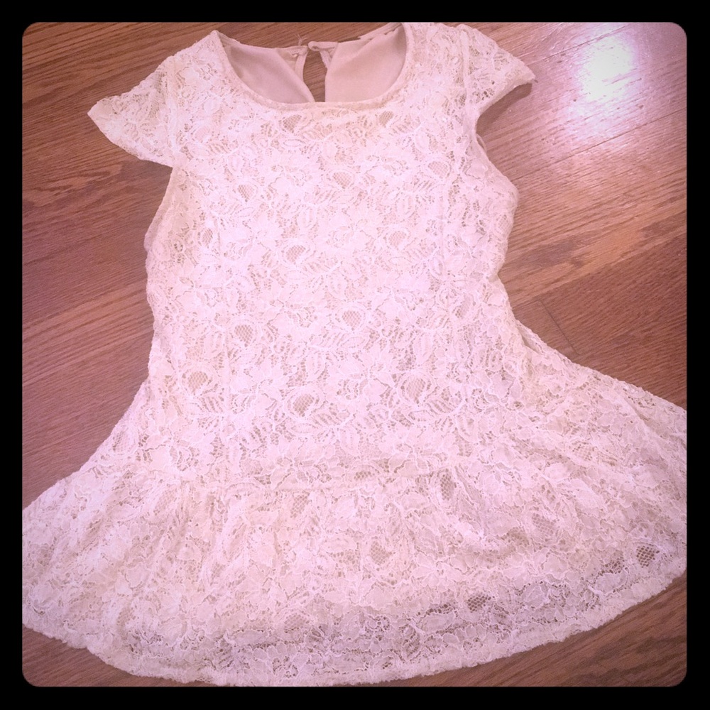 Nude Lace poplin shirt